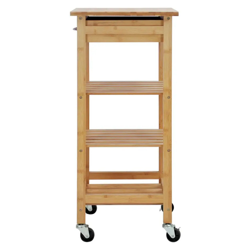 Design mobile Ampia Applicazione Bamboo Kitchen Trolley è l\'ideale per la conservazione di bambù